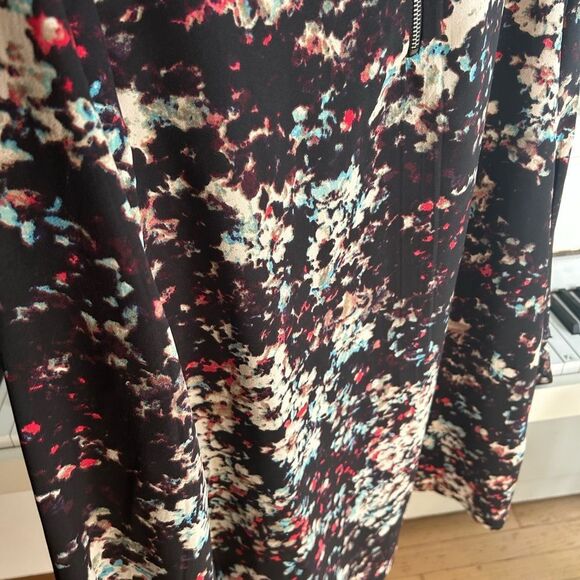 Walter Baker Black Floral Long Sleeve Dress L - Picture 12 of 16